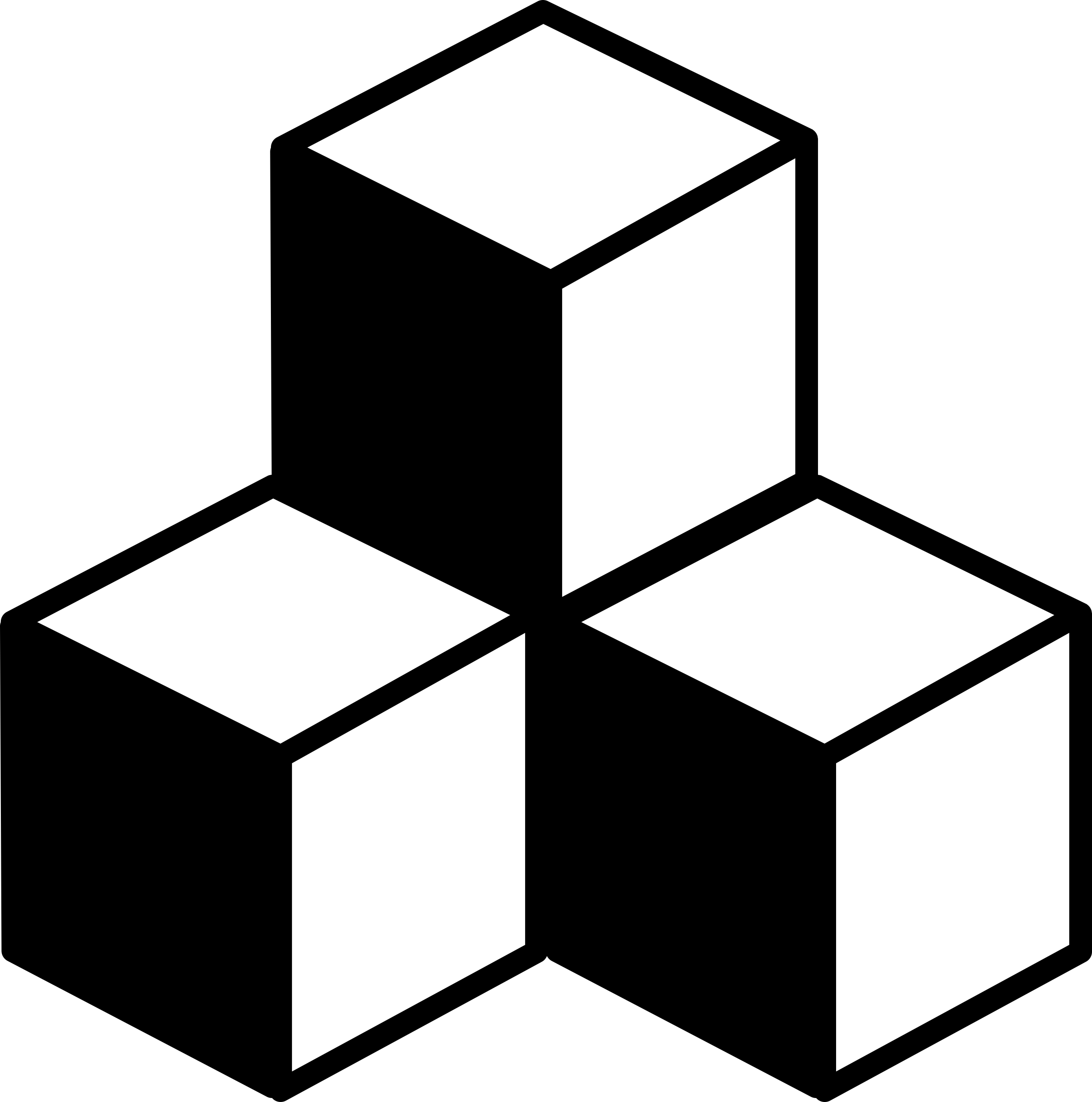Cubes In Stack With Shadow Stencil Svg Vector Free Vectors
